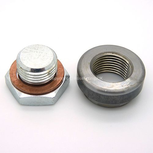 M18x1.5 Metric M18 WELD ON BOSS Exhaust Manifold Lambda o2 Oxygen Sensor + Plug — image 1