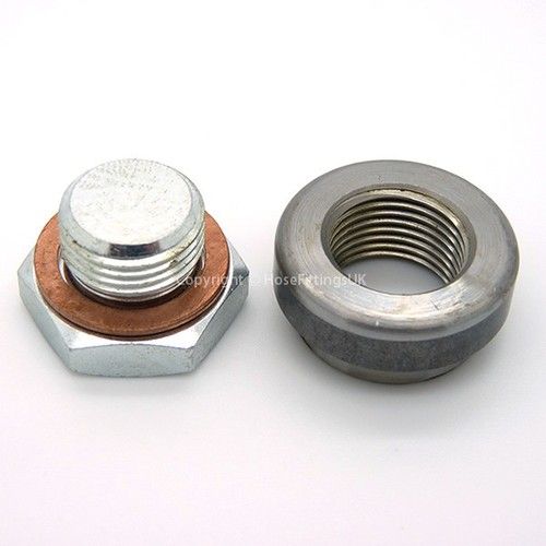 M18x1.5 Metric M18 WELD ON BOSS Exhaust Manifold Lambda o2 Oxygen Sensor + Plug