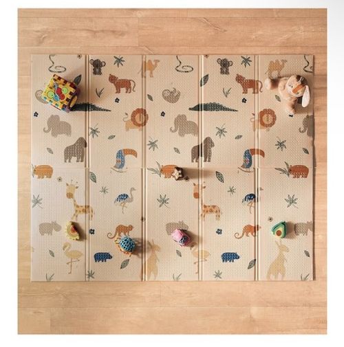 Nuby Foldable Reversible Play Mat - Easy Clean | Reversible | Waterproof