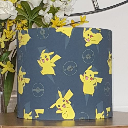 Pokemon Pikachu Ceiling Drum Light Shade 25cm/10" — image 5