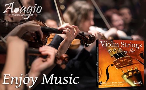 Adagio VIOLIN STRINGS SET 4/4 3/4 - Beginner to Pro Quality Series RRP £10.99 — image 3
