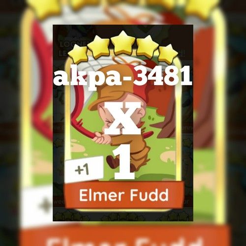 1 x Elmer Fudd 5 ⭐ ( set-21 ) - Golden  Blitz - Mono_Poly_Go (FAST)