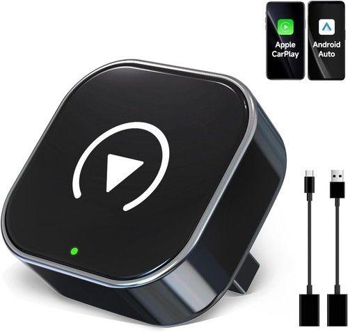 CarPlay Wireless Adapter For iPhone Apple iOS Android Auto USB & USB-C 2026 UK