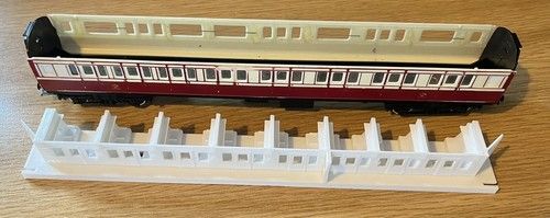 3D Printed Seating Unit For Tri-ang R427 Caledonian Composite Coach