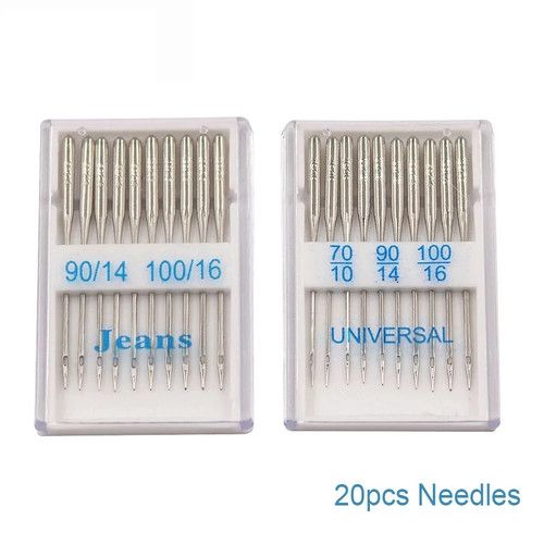 20X Sewing Machine Needles Household Universal For Singer Brother Janome Toyota