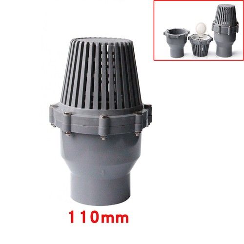 PVC Check Valves + Strainer Foot Valve Solvent Weld 32mm-160mm Non-Return Valve