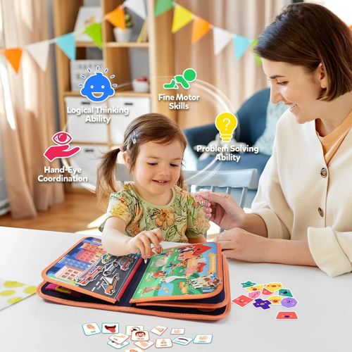 ZOOI Busy Book Busy Board Montessori Toys for 1 2 3 Year Old Toddler Toys Toys — image 3