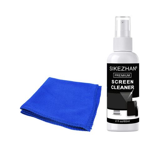 Streak-Free Screen Cleaner Spray Kit Microfiber Cloth Smart TV LCD LED OLED Car