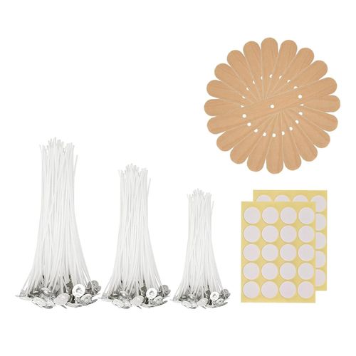 Candle Making Kit 24 Black Tins 4oz 2kg Soy Wax Flakes 10cm Pre Waxed Wicks — image 4