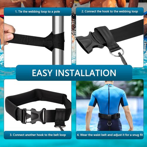 4M Swimming Belt Swimming Tether Swim in Place Harness Stationary Belt Swim Belt — image 5