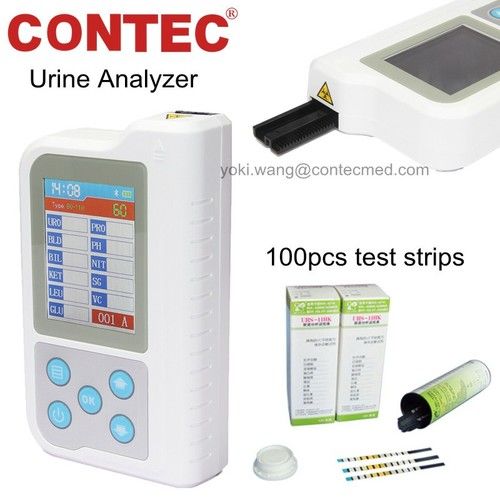 BC401 Urine Analyzer 2.4" Bluetooth 11 Parameters Machine 100pcs Strips