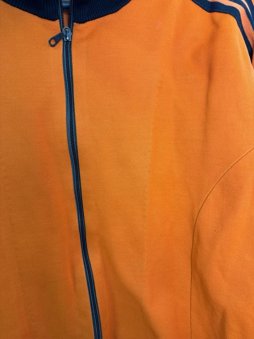 VINTAGE ADIDAS FOOTBALL ORANGE JACKET SOCCER SHIRT JERSEY SIZE L ADULT — image 4