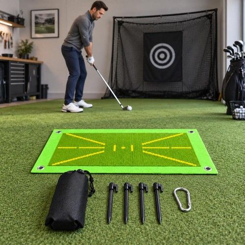 For PGM Golf Hitting Strike Mat Training Aid Impact Divot Board Durable Practice