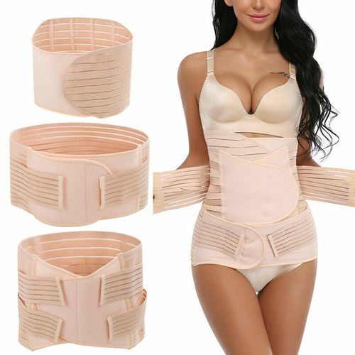 3 In1 Postpartum Belly Wrap Support Recovery Belt Body Shaper C Section Girdle — image 1