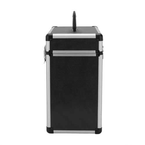 Vinyl LP Storage Box 12" Vinyl Record Storage Case Heavy Duty Lockable Box Black — image 12