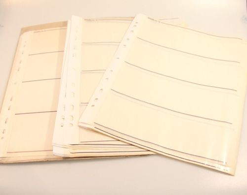 75 x Negative Filing Sheets for 120 Film Acid Free Archival Storage Pages — image 1