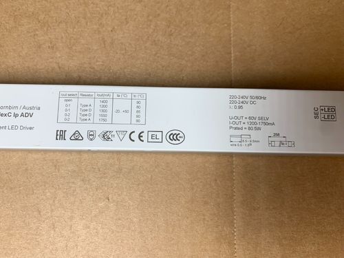 Tridonic LC 81W 1200-1750mA flexC Ip ADV Constant Current LED Driver 87500502 — image 3