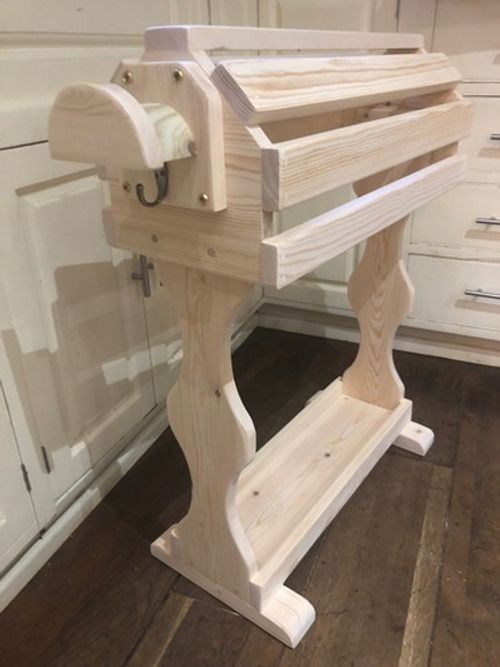 Saddle stand rack Handmade Bridle hook & storage freestanding Rustic Wooden