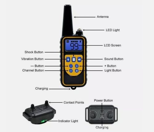 800M Electric Pet Dog Training E-Collar Anti-Bark Obedience Remote Control LCD — image 2