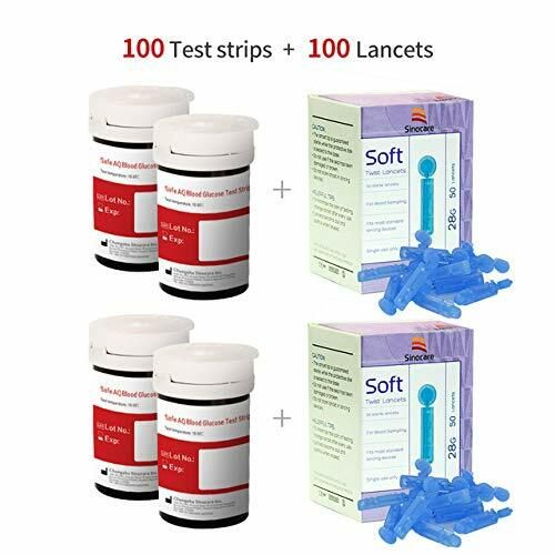 Sinocare AQ Smart Diabetes Test Kit Blood Glucose Monitor +Strips UK