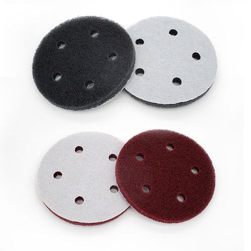  Scotch Brite Pads Hook&Loop Abrasive Finishing Cleaning Scouring Pads 5" 5-Hole — image 3