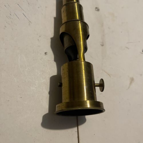 Vintage Brass.Student Microscope With Adjustable Lens ..See photos  — image 7