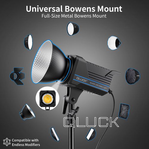 300W LED Video Light Continuous Spotlight Studio Kit 2700-6500K Bowen Bi Color — image 9