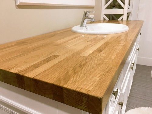 Solid Oak Kitchen Worktop - Real Oak Wood Work tops - 2M 3M 4M Oak Worktops Bars