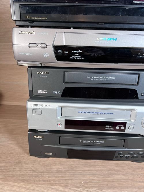 5 Vintage VCR Players Spares/Repairs Bundle  - Panasonic, Philips, Alba & Matsui — image 5