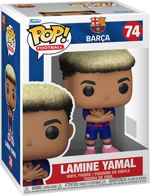 BARCELONA FC  LAMINE YAMAL 3.75" POP FOOTBALL VINYL FIGURE FUNKO 74 BARCA NEW — image 3