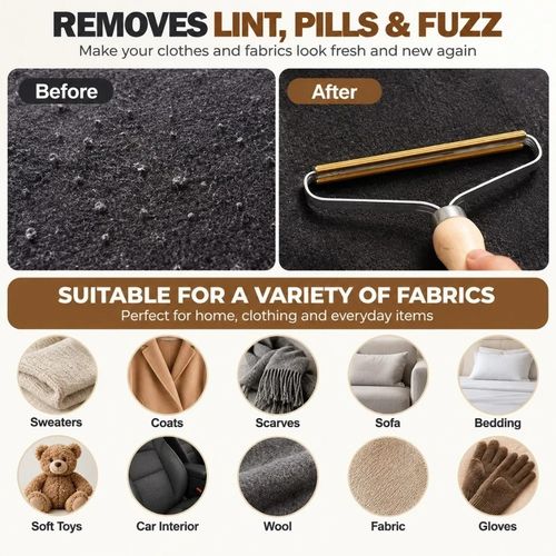 Pet Hair Remover Carpet Scraper Lint Remover Dog Cat Fur Sofa Upholstery Tool — image 8