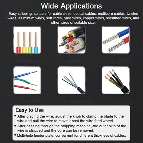 Manual Electric Wire Stripping Machine Cable Stripper Scrap Copper Cutter 1-25mm — image 10