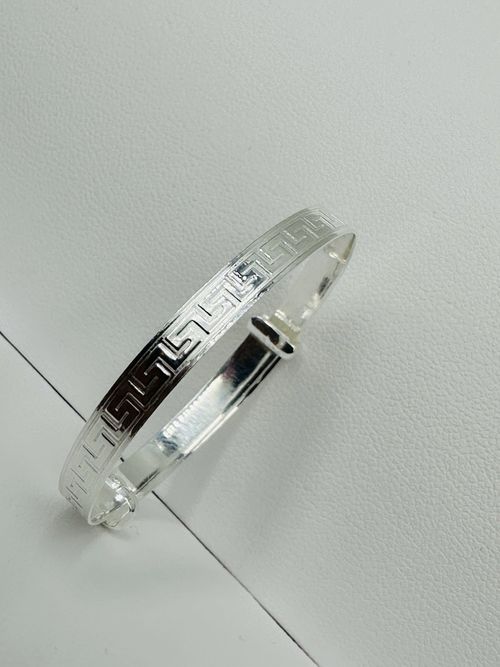 925 Sterling Silver Personalised Baby Christening Bangle  Gift Boxed - New — image 8