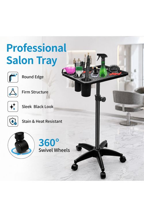 Salon Spa Instrument Tray Beauty Tattoo Rolling Trolley Cart Work Station Wheels — image 2