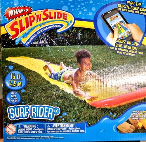 Wham-O Slip 'N Slide Surf Rider 4.5m (15ft) Water Slide - Wall of Water - Ages 5 — image 1