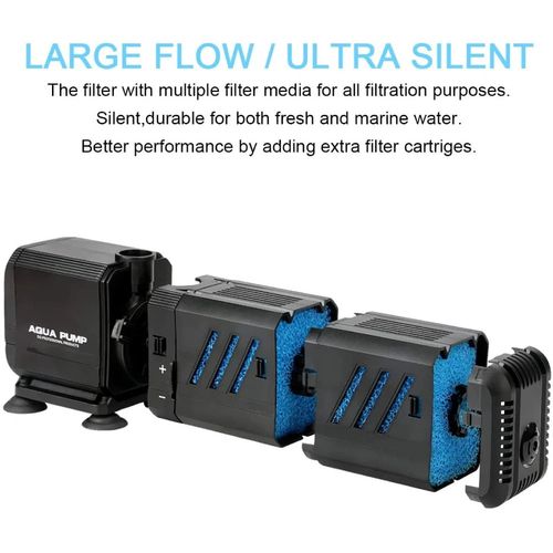 4 in 1 Aquarium Fish Tank Filter Water Pump Internal Purifier Filter Oxygen Wave — image 9