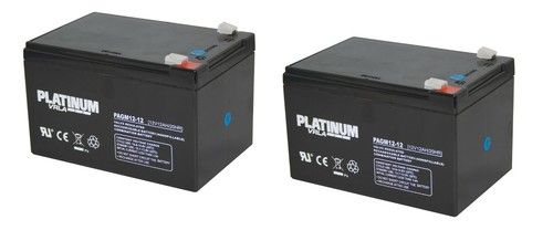 Pair of Platinum Batteries For RBC6 APC UPS Battery Pack V