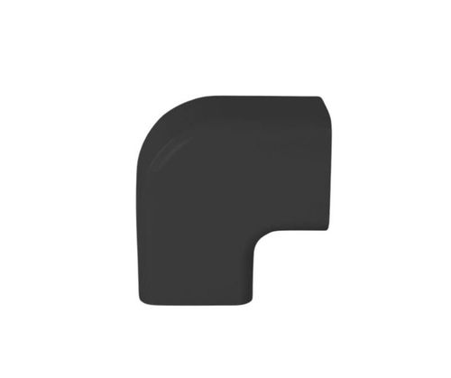 Durable Plastic Air Conditioning Trunking Plane Curve Black 80x60 Connector — image 1