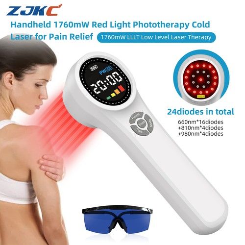 1760mW Cold Laser Red Light Therapy Device for Pain Relief 660nm 810nm 980nm
