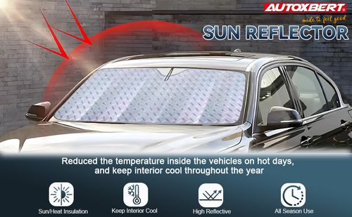 Foldable Car Windscreen Sun Shade Front Window Cover UV Visor Blind Van Sunshade — image 7