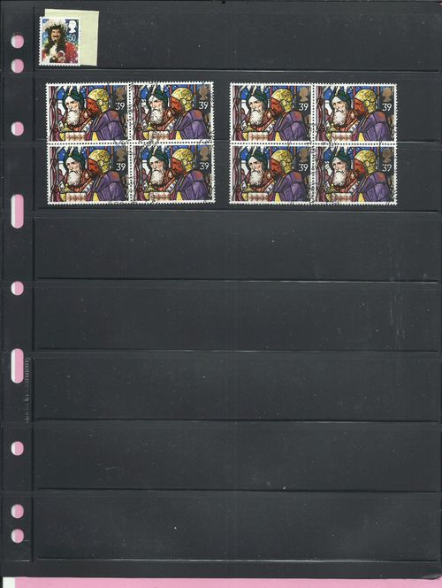 ~ 650 GB British CHRISTMAS HIGH VALUE stamps off paper. — image 17