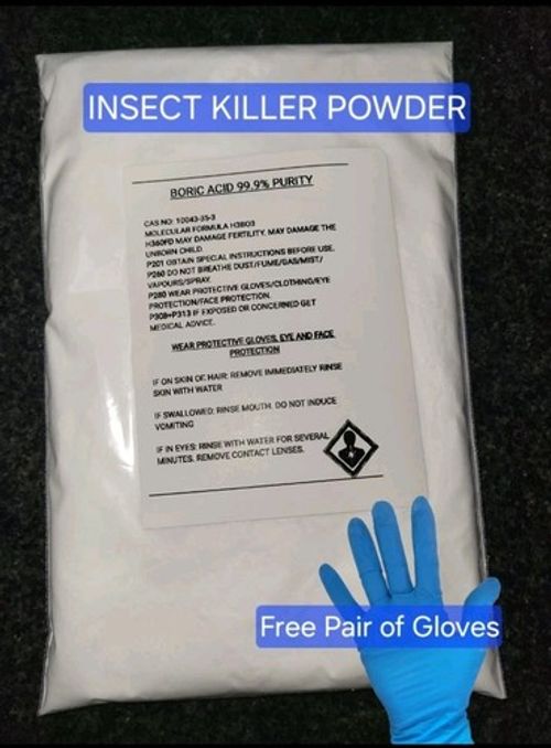 99.9% Boric Acid Fine Powder. INSECT KILLER. Fleas, Ants, Silverfish, wasps 200g