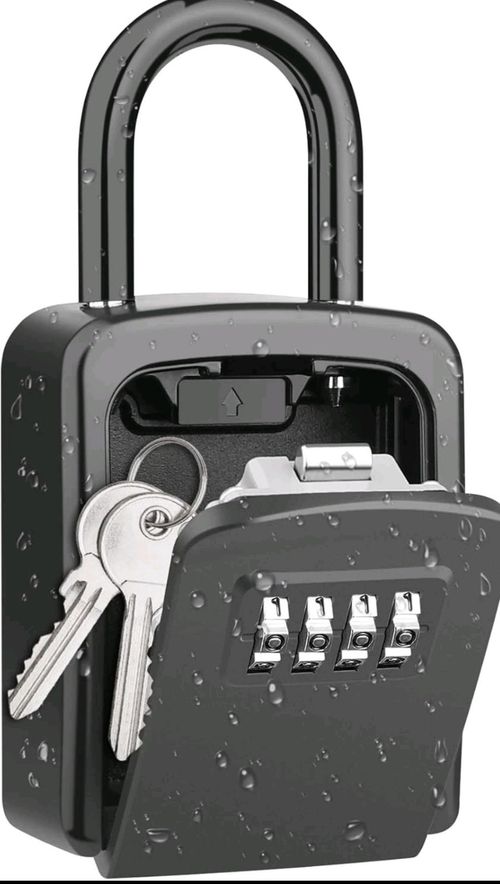 Key Lock Box Keys Cabinet Organizer Combination 4 Digit Safe Box for Car — image 1