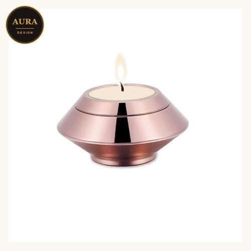 Small Commemorative Urn Stainless Steel Rose Gold Memorandum Ashes — image 1