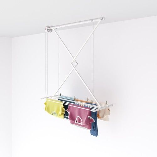 Ceiling-mounted pulley clothes airer, space-saving drying rack, 10kg capacity