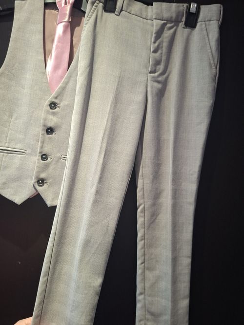 River Island Boys Grey Waistcoat & Trousers Set 9 Years — image 3