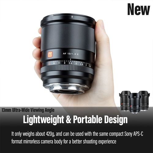VILTROX 13mm F1.4 Auto Focus Prime Lens Large Aperture for Sony E-mount Camera** — image 4