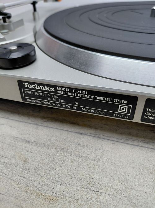 Technics SL-D21 Direct Drive Turntable Silver Record Player Tested No Cover — image 11