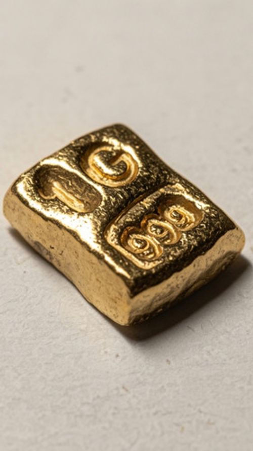 1 Gram Solid 24ct Gold Bar 999.9 Fine Bullion Pure AU Nugget Not Scrap