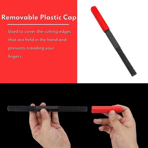 49PCS Thread Repair Chaser Tool Thread Restorer UNC UNF Metric File Tap Die Kit — image 10